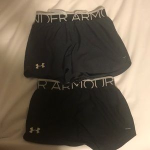 2 Youth Small Under Armor Shorts